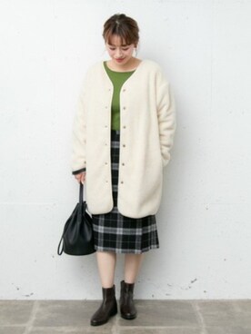 「URBAN RESEARCH Sonny Label（アーバンリサーチサニーレーベル）のアイテム（その他アウター）」を使った、ympsanさん（レディース・163cm）の冬コーディネート