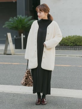 「URBAN RESEARCH Sonny Label（アーバンリサーチサニーレーベル）のアイテム（その他アウター）」を使った、ympsanさん（レディース・163cm）の冬コーディネート