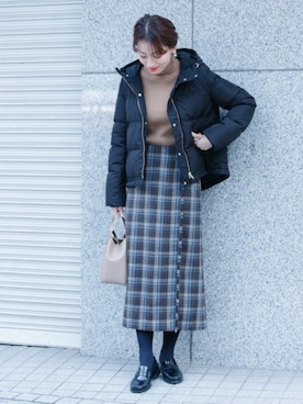 「URBAN RESEARCH Sonny Label（アーバンリサーチサニーレーベル）のアイテム（ダウンジャケット/コート）」を使った、ympsanさん（レディース・163cm）の冬コーディネート