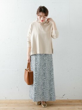 「アーバンリサーチ」｜「アイテム（パーカー）」を使った、ympsanさん（レディース・163cm）の冬コーディネート