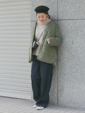「URBAN RESEARCH Sonny Label（アーバンリサーチサニーレーベル）のアイテム（その他アウター）」を使った、ympsanさん（レディース・163cm）の冬コーディネート