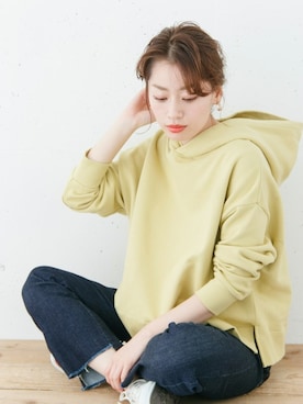「アーバンリサーチ」｜「アイテム（パーカー）」を使った、ympsanさん（レディース・164cm）の冬コーディネート