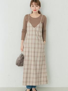 「キャミソールワンピ」｜ympsanさん（レディース・164cm）の春コーディネート