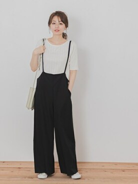「URBAN RESEARCH Sonny Label（アーバンリサーチサニーレーベル）のアイテム（オールインワン・サロペット）」を使った、ympsanさん（レディース・164cm）の春コーディネート