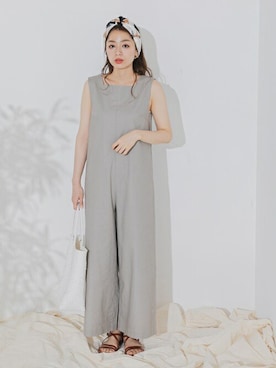 「URBAN RESEARCH Sonny Label（アーバンリサーチサニーレーベル）のアイテム（オールインワン・サロペット）」を使った、ympsanさん（レディース・164cm）の夏コーディネート