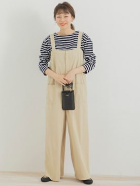 「URBAN RESEARCH Sonny Label（アーバンリサーチサニーレーベル）のアイテム（オールインワン・サロペット）」を使った、ympsanさん（レディース・164cm）の冬コーディネート