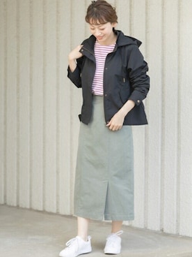 「URBAN RESEARCH Sonny Label（アーバンリサーチサニーレーベル）のアイテム（マウンテンパーカー）」を使った、ympsanさん（レディース・164cm）の春コーディネート