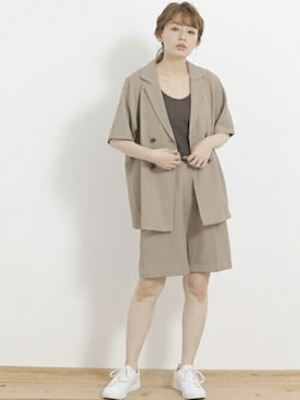 「URBAN RESEARCH Sonny Label（アーバンリサーチサニーレーベル）のアイテム（その他アウター）」を使った、ympsanさん（レディース・164cm）の春コーディネート