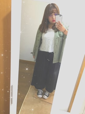 「資生堂インテグレートプレゼンツ 秋服×「#コク色シャドウ」でいい女になろうキャンペーン（シセイドウインテグレート）のアイテム」を使った、カ メ ザ ワさん（レディース・160cm）の秋コーディネート