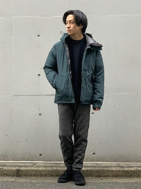 「417 EDIFICE（フォーワンセブンエディフィス）のアイテム（ダウンジャケット/コート）」を使った、KIKAWAさん（メンズ・165cm）の冬コーディネート