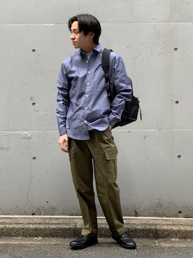 「417 EDIFICE（フォーワンセブンエディフィス）のアイテム（その他シューズ）」を使った、KIKAWAさん（メンズ・165cm）の春コーディネート