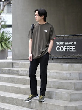 「ノースフェイス」｜KIKAWAさん（メンズ・165cm）の春コーディネート