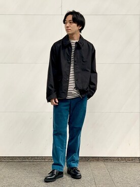 「417 EDIFICE（フォーワンセブンエディフィス）のアイテム（ブルゾン）」を使った、KIKAWAさん（メンズ・165cm）の秋コーディネート