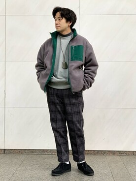 「417 EDIFICE（フォーワンセブンエディフィス）のアイテム（ブルゾン）」を使った、KIKAWAさん（メンズ・165cm）の冬コーディネート