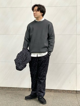 「417 EDIFICE（フォーワンセブンエディフィス）のアイテム（ブルゾン）」を使った、KIKAWAさん（メンズ・165cm）の冬コーディネート