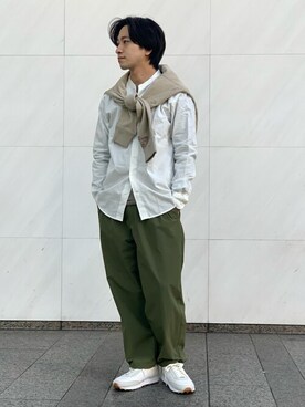 「417 EDIFICE（フォーワンセブンエディフィス）のアイテム（スウェット）」を使った、KIKAWAさん（メンズ・165cm）の冬コーディネート