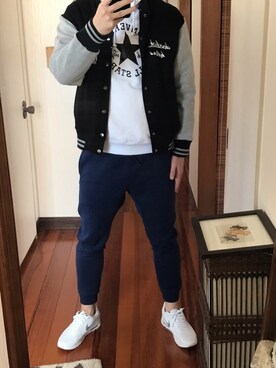 「devirock（デビロック）のアイテム（ジャケット/アウター）」を使った、山参さん（メンズ・180cm）の冬コーディネート