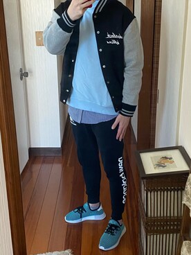 「devirock（デビロック）のアイテム（ジャケット/アウター）」を使った、山参さん（メンズ・180cm）の冬コーディネート