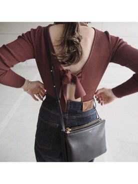 「ANATOMICA（アナトミカ）の【ANATOMICA】618 MARILYN（デニムパンツ）」を使った、o...さん（レディース・157cm）の秋コーディネート