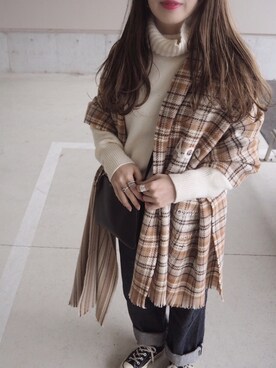 「ANATOMICA（アナトミカ）の【ANATOMICA】618 MARILYN（デニムパンツ）」を使った、o...さん（レディース・157cm）の冬コーディネート