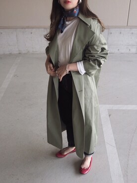 「green label relaxing（グリーンレーベルリラクシング）のアイテム（財布/小物）」を使った、o...さん（レディース・157cm）の春コーディネート