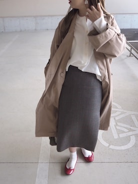 「reca（レカ）のアイテム（ジャケット/アウター）」を使った、o...さん（レディース・157cm）の春コーディネート