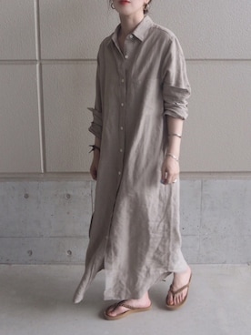 「Minnetonka（ミネトンカ）のアイテム（ビーチサンダル）」を使った、o...さん（レディース・157cm）の夏コーディネート