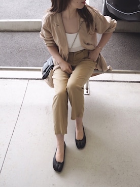 「アイテム（バレエシューズ）」を使った、o...さん（レディース・157cm）の秋コーディネート