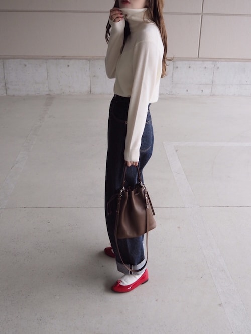 O ユニクロのニット セーターを使ったコーディネート Wear