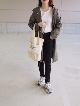 「Alpha Industries（アルファインダストリーズ）のアイテム」を使った、o...さん（レディース・157cm）の春コーディネート