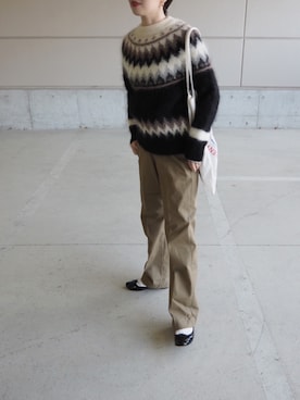 「THE SHINZONE（ザ　シンゾーン）のハイウエストチノパンツ（チノパンツ）」を使った、o...さん（レディース・157cm）の春コーディネート