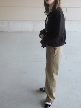 「THE SHINZONE（ザ　シンゾーン）のハイウエストチノパンツ（チノパンツ）」を使った、o...さん（レディース・157cm）の春コーディネート