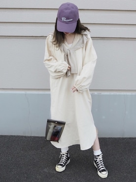 「Steven Alan（スティーブンアラン）のアイテム（帽子）」を使った、o...さん（レディース・157cm）の春コーディネート