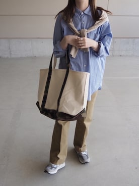 「THE SHINZONE（ザ　シンゾーン）のハイウエストチノパンツ（チノパンツ）」を使った、o...さん（レディース・157cm）の夏コーディネート