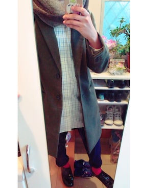 「Honeys（ハニーズ）のアイテム（ダウンジャケット/コート）」を使った、びたみんさん（レディース・166cm）の冬コーディネート