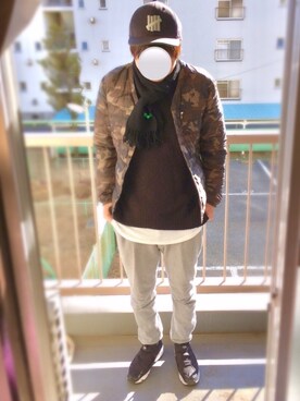 「URBAN RESEARCH Sonny Label（アーバンリサーチサニーレーベル）のアイテム（ダウンジャケット/コート）」を使った、ku so men masaさん（メンズ・177cm）の冬コーディネート
