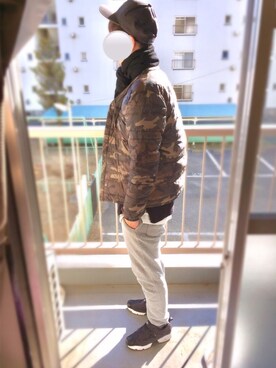 「URBAN RESEARCH Sonny Label（アーバンリサーチサニーレーベル）のアイテム（ダウンジャケット/コート）」を使った、ku so men masaさん（メンズ・177cm）の冬コーディネート