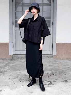 「krm（クルミ）のアイテム」を使った、Ting Jianさん（レディース・160cm）の秋コーディネート