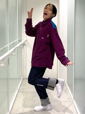 「BAD IN BAD（ベド イン ベド）のアイテム」を使った、ワダさん（メンズ・170cm）の冬コーディネート