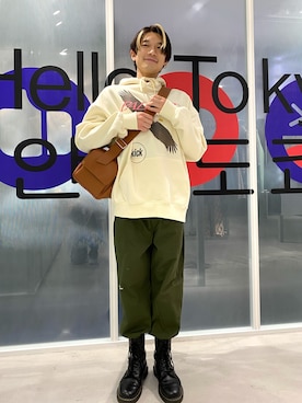 「NASTY KICK（ナスティーキック）のアイテム」を使った、ワダさん（メンズ・170cm）の冬コーディネート