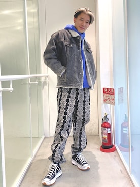 「ALAND（エーランド）のアイテム（パンツ）」を使った、ワダさん（メンズ・170cm）の冬コーディネート