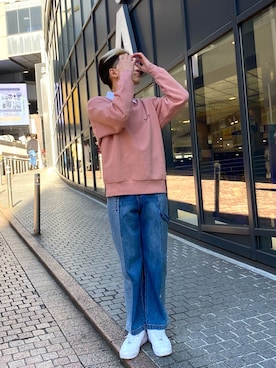 「ALAND（エーランド）のアイテム（パンツ）」を使った、ワダさん（メンズ・170cm）の冬コーディネート