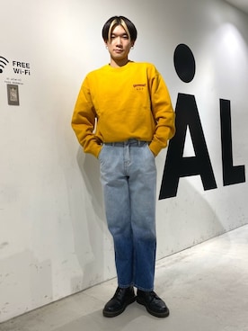 「ALAND（エーランド）のアイテム（パンツ）」を使った、ワダさん（メンズ・170cm）の春コーディネート