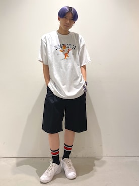 「ALAND（エーランド）のアイテム（パンツ）」を使った、ワダさん（メンズ・170cm）の夏コーディネート
