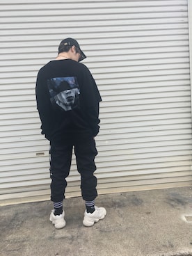 「KaneZ（ケインズ）のアイテム（キャップ）」を使った、Knaさん（メンズ・168cm）の春コーディネート