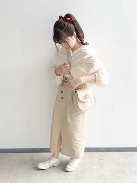 高芦あかりさん（レディース・152cm）の春コーディネート