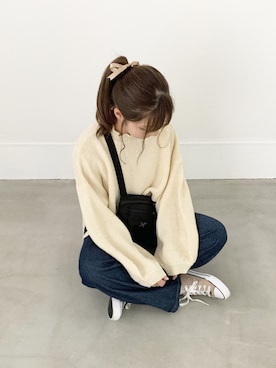 「ADOLESCENCE （アドレセンス）のアイテム」を使った、高芦あかりさん（レディース・152cm）の秋コーディネート