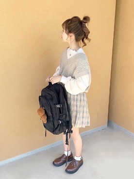 高芦あかりさん（レディース・152cm）の春コーディネート