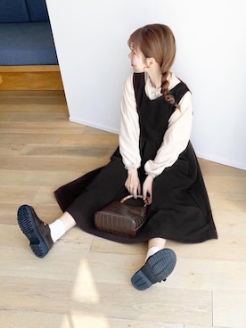 「KOBE LETTUCE（コウベレタス）のアイテム」を使った、高芦あかりさん（レディース・152cm）の春コーディネート