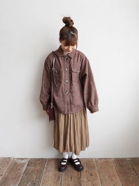 高芦あかりさん（レディース・152cm）の秋コーディネート